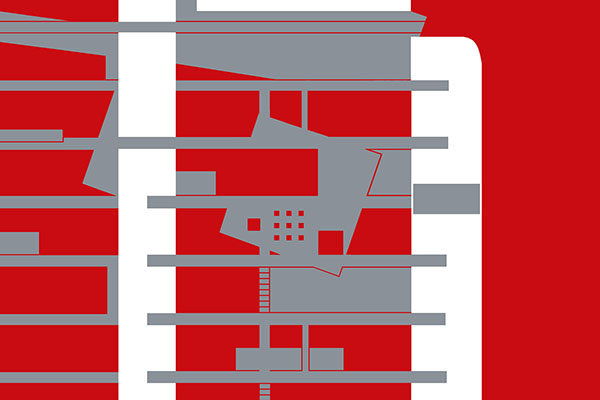 Riqualificazione Borghetto Flaminio a Roma, studio di progetto, 1995