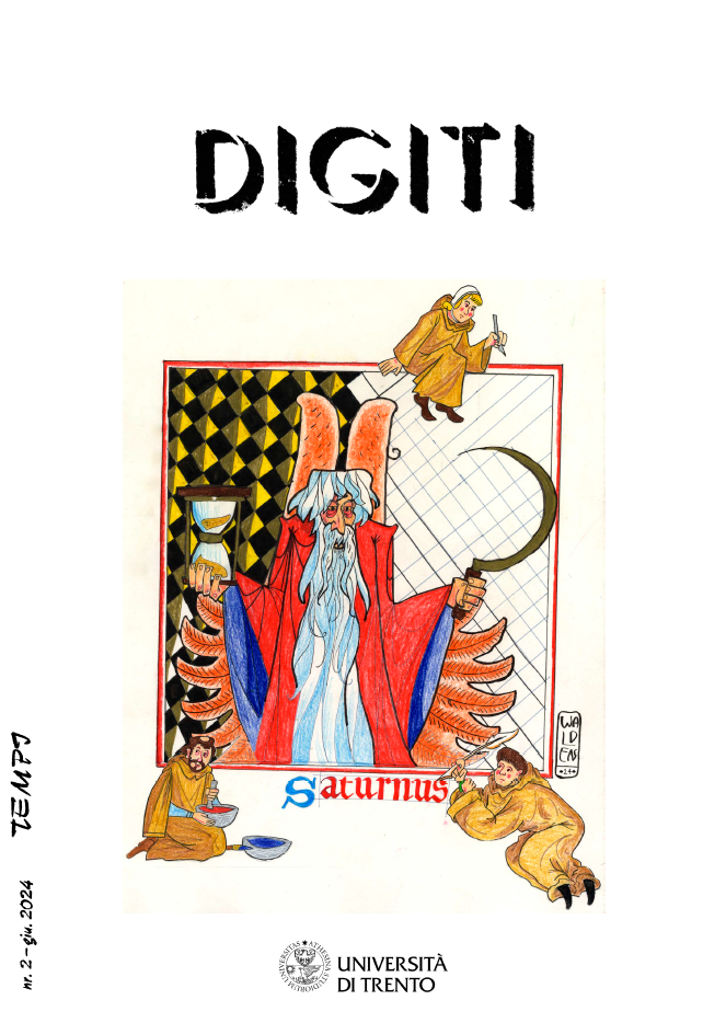 Copertina del fascicolo numero 2 della rivista Digiti.